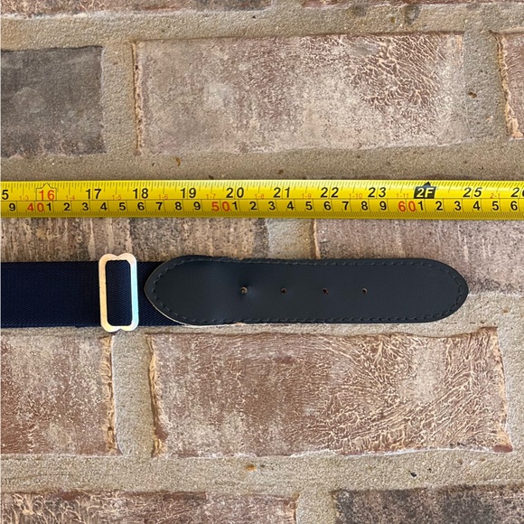 Sleek Navy Kids Belt with Silver Buckle - Picture 2 of 6